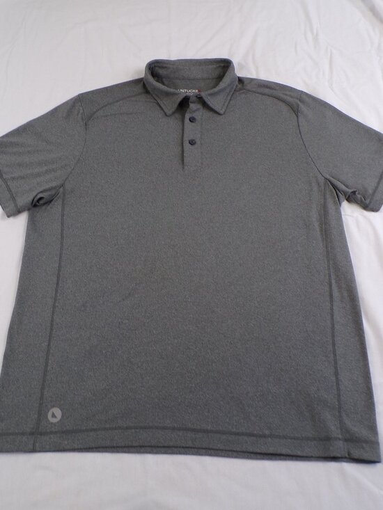 UNTUCKit Other - UNTUCKit Polo Shirt Mens Large Gray Performance Stretch Clavidor 31436 Preppy